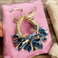 Denim and nude knots Necklace