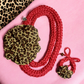 Animal print and red Necklace