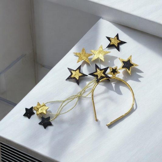 Black and gold stars Crown