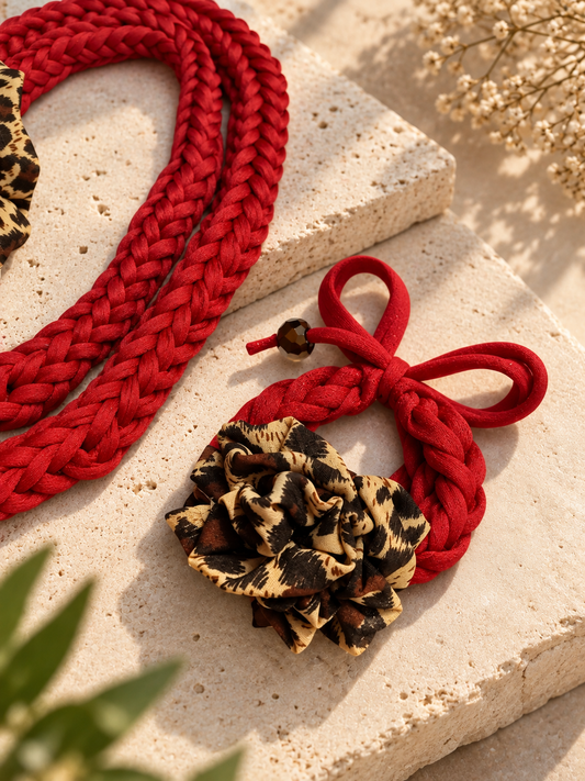 Animal Print and Red Bracelet