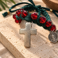 Fall Medals Green Choker Necklace