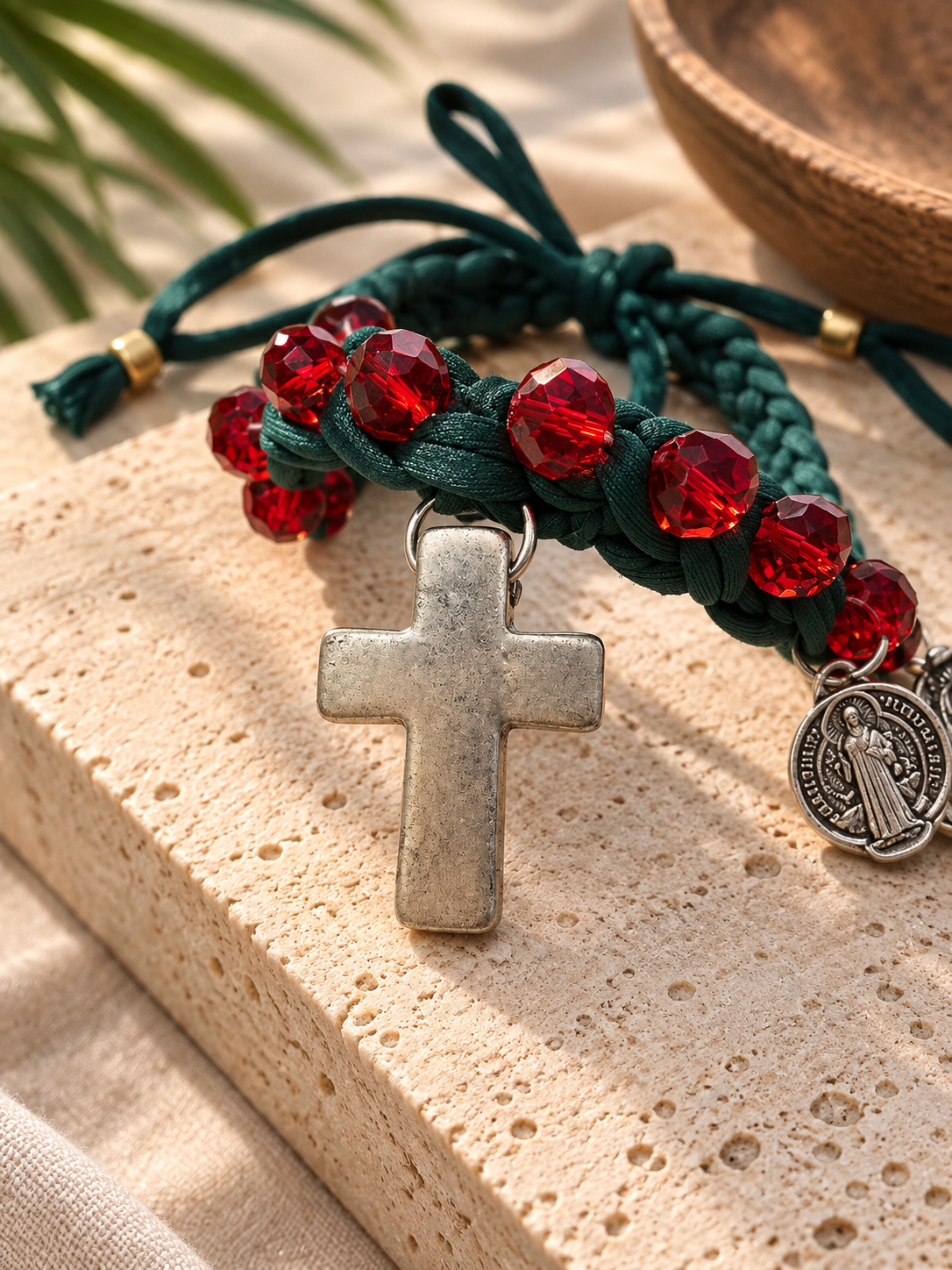 Fall Medals Green Choker Necklace