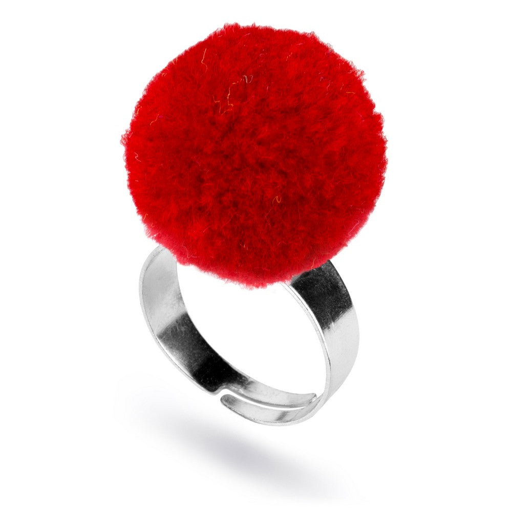 Solid color pompom rings