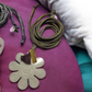 Boho silver flowers chokers