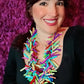 Multi color Knots gold star Necklace