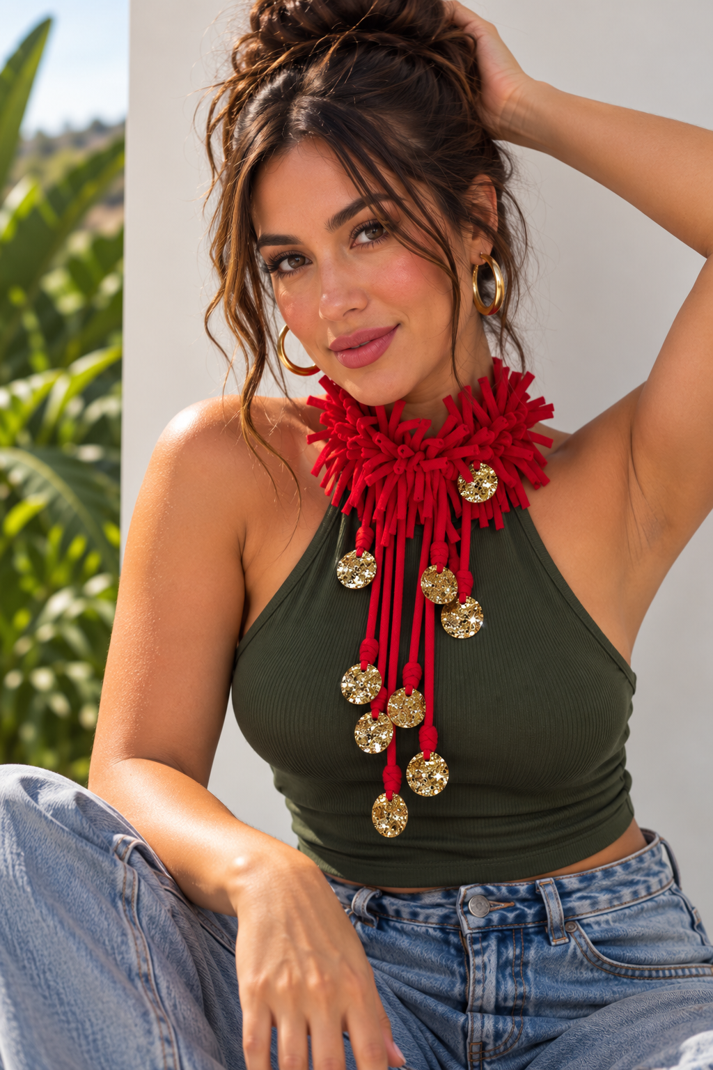 Evita Red Necklace