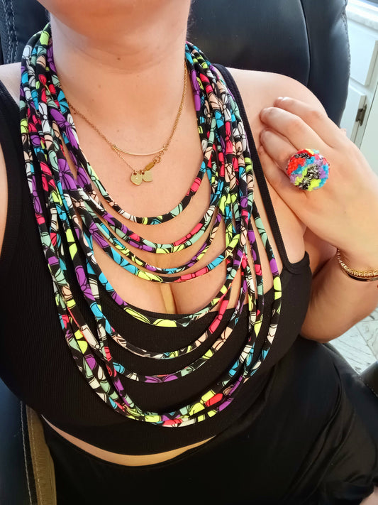Neon colors Layers Necklace