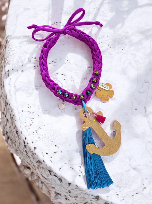 Anchor Purple Necklace