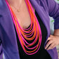 Pinky Orange layers Necklace
