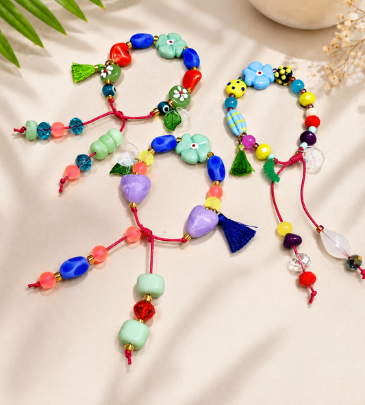 Flowers Lampwork Bracelets