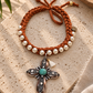 Fall Pearls Cross Necklace