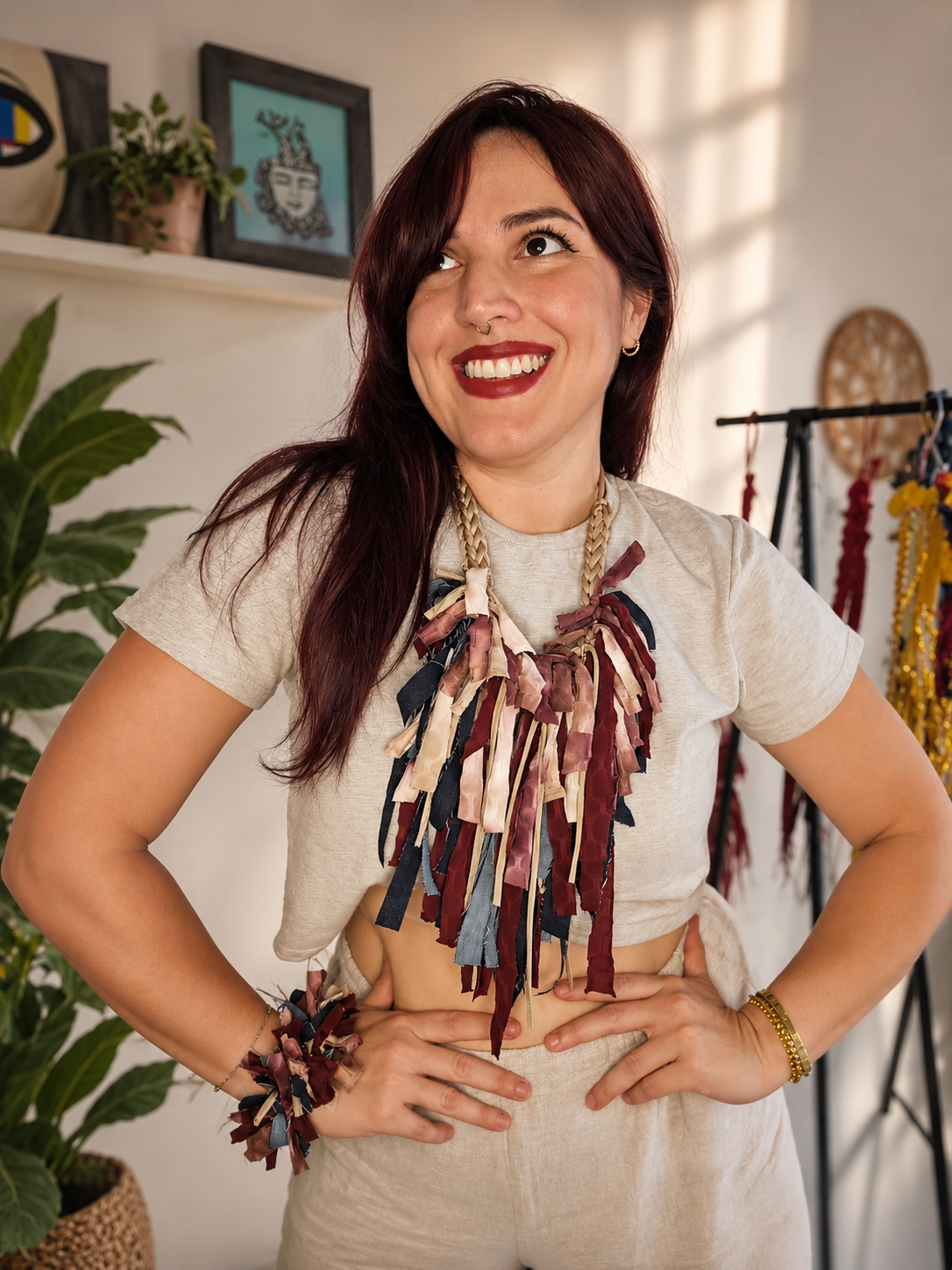 Rock and Roll Fringes (Bulky) Necklace