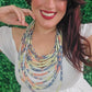 Yellow Print Necklace