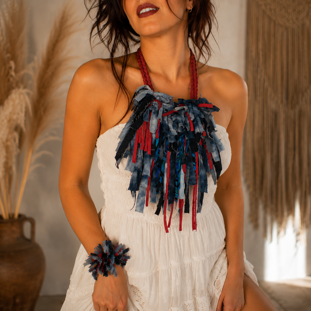 Rock and Roll Fringes Necklace