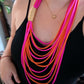 Pinky Orange layers Necklace