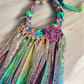 Rainbow fringes necklace