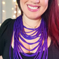 Metallic Purple layers Necklace
