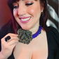 Purple and Gold Flower Necklace