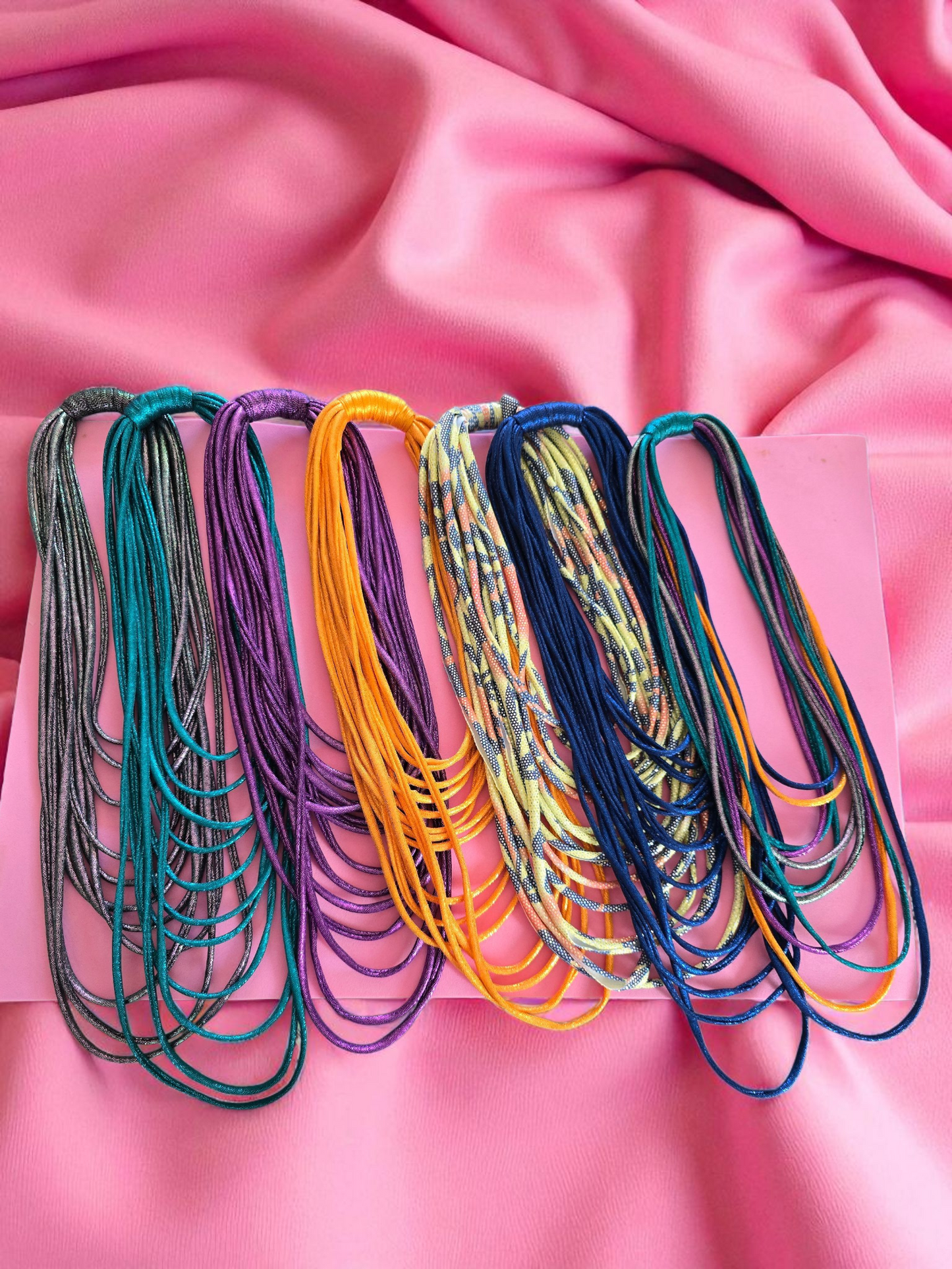 New Metallic Long Necklaces
