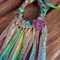 Rainbow fringes necklace