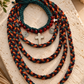 Fall Medals Green Choker Necklace