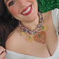 Brown Heart Animal Print Necklace