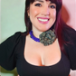 Purple and Gold Flower Necklace