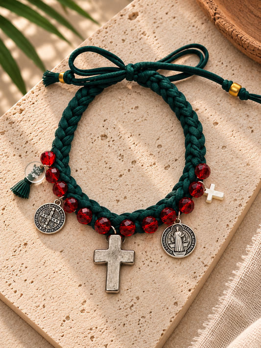 Fall Medals Green Choker Necklace