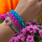 Rainbow bracelets set