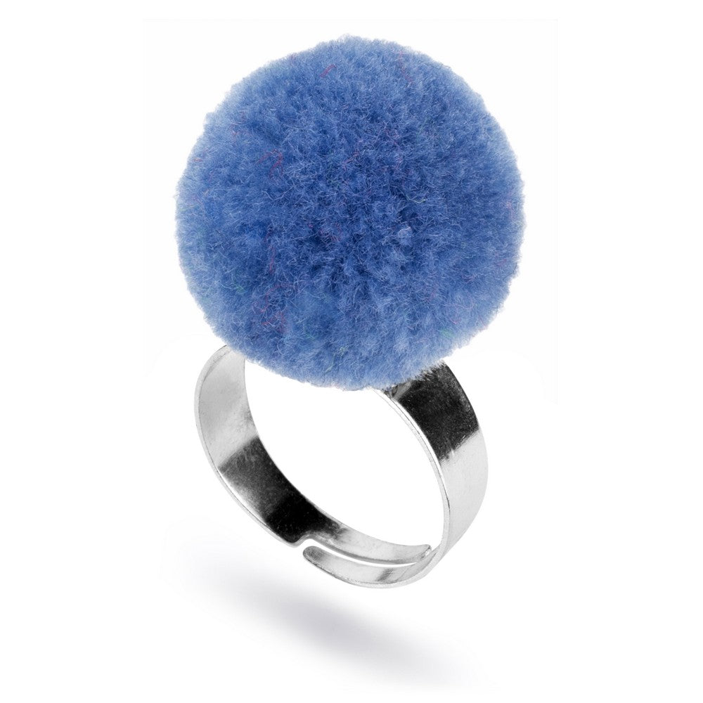 Solid color pompom rings