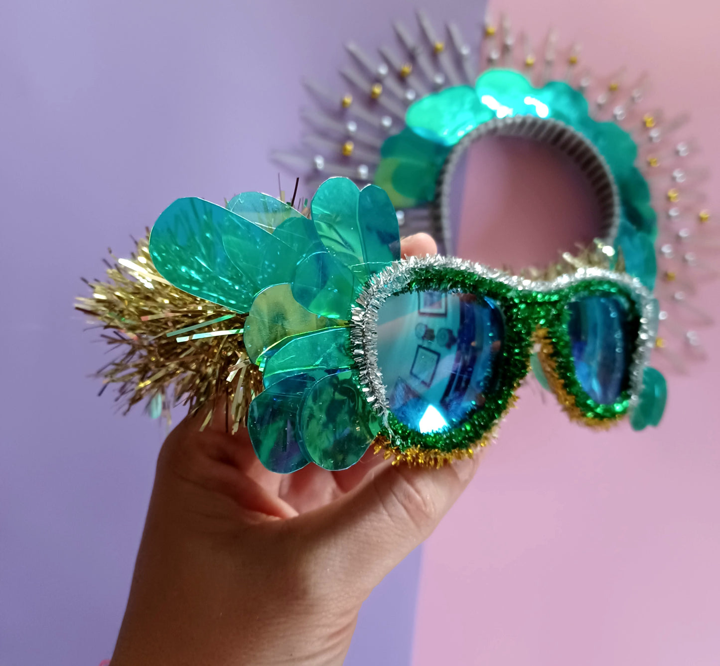 Aqua Party Glasses