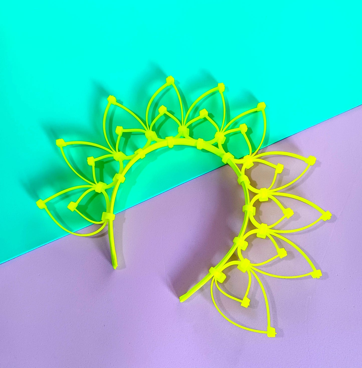 Yellow Neon Princess Crown