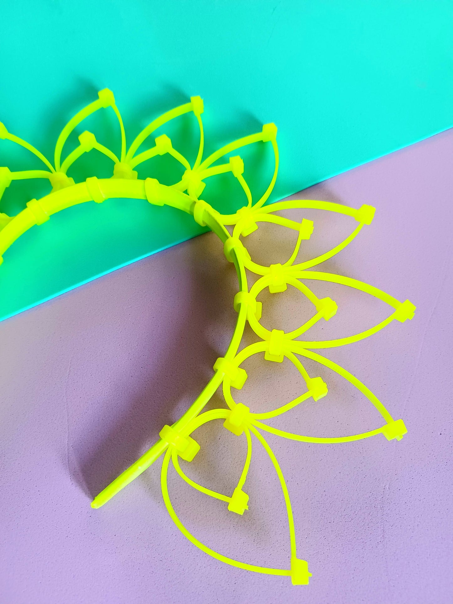 Yellow Neon Princess Crown