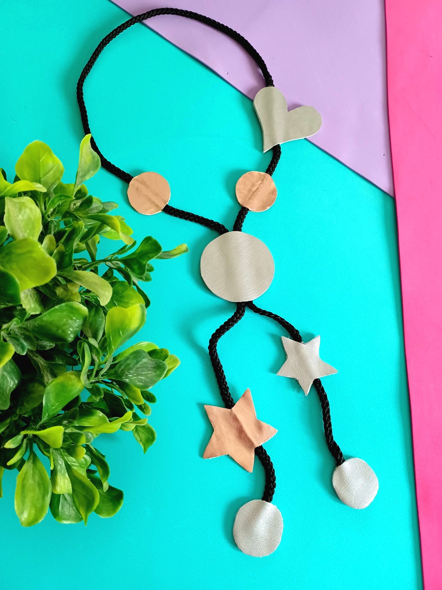 Circles and Stars Necklace