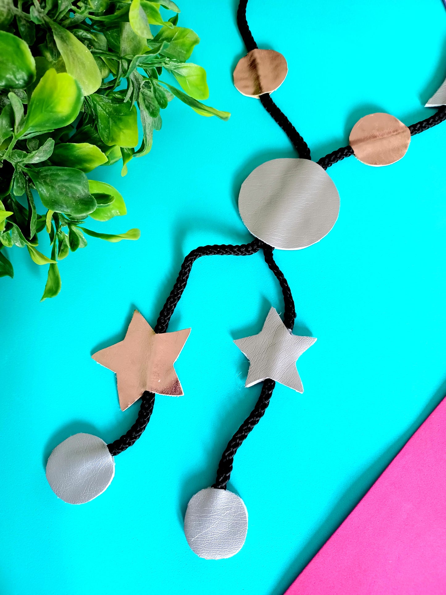 Circles and Stars Necklace