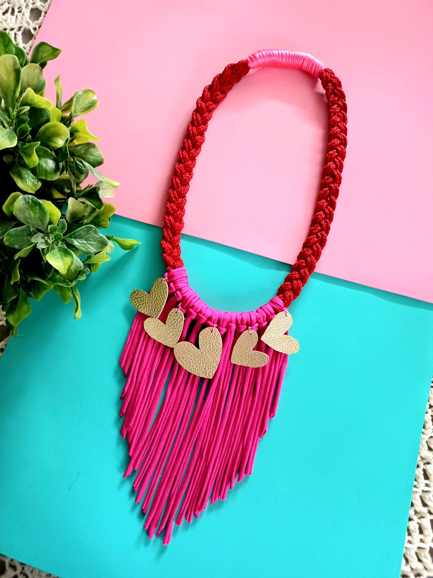 Hearts fringes Necklace