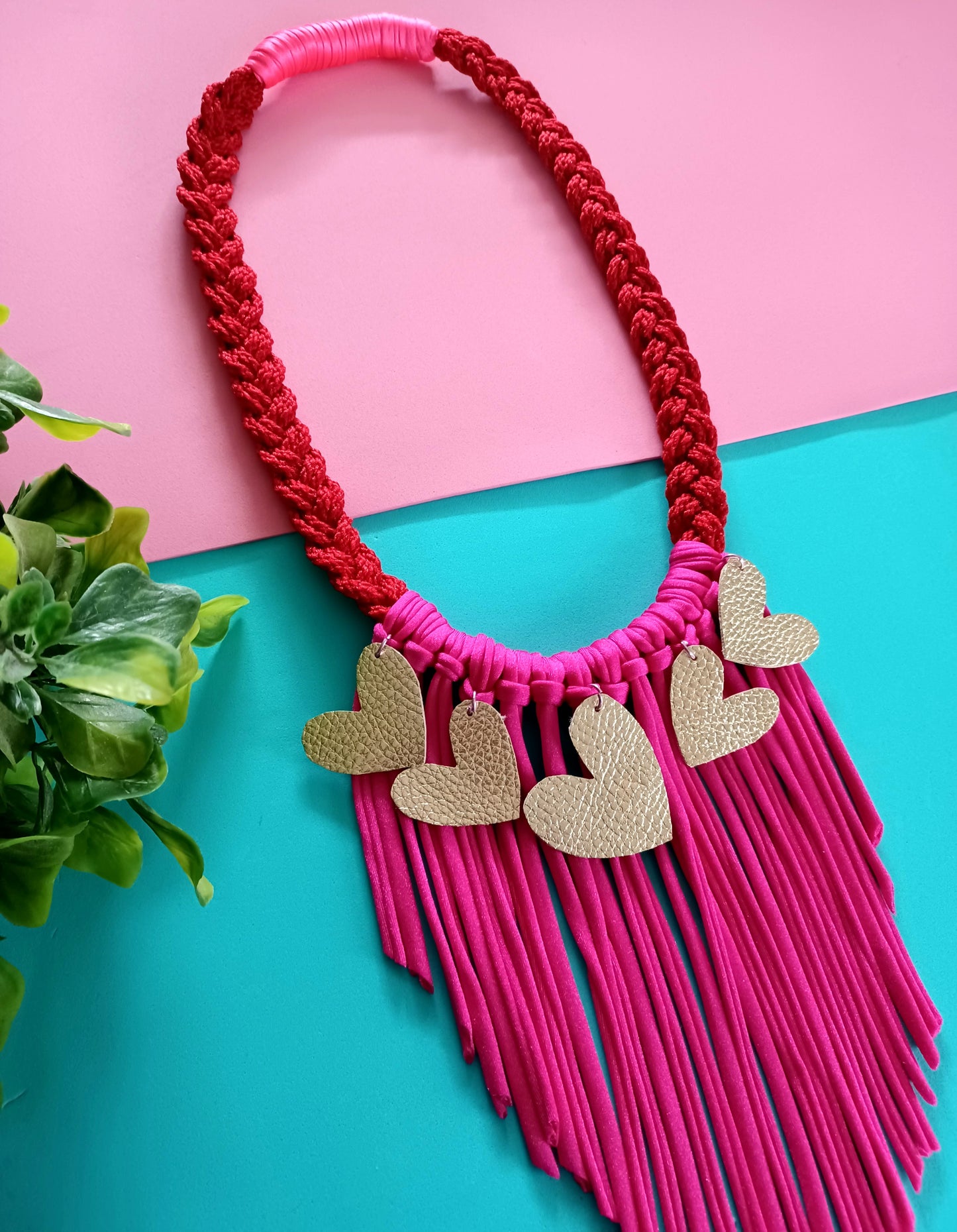 Hearts fringes Necklace