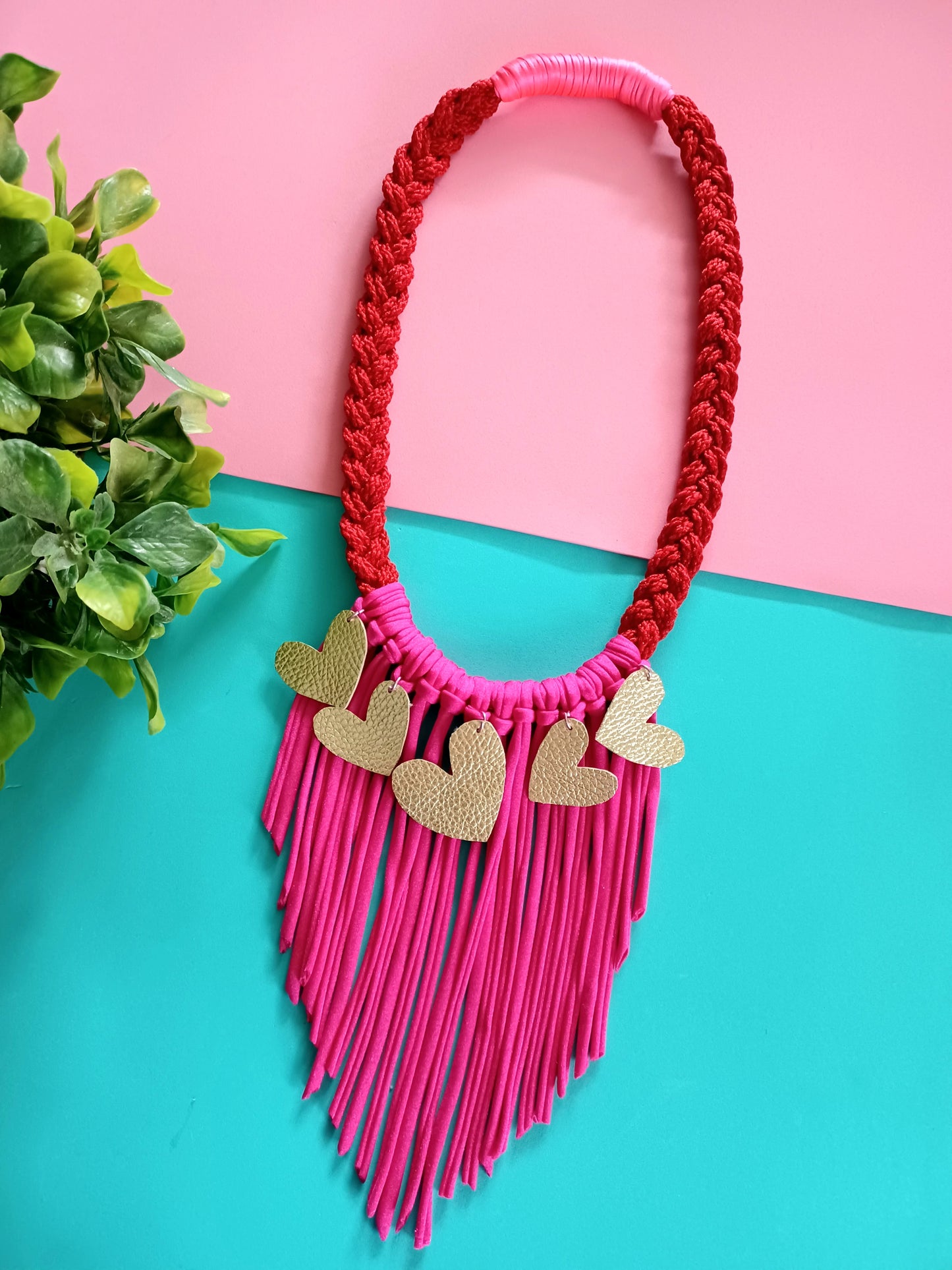 Hearts fringes Necklace