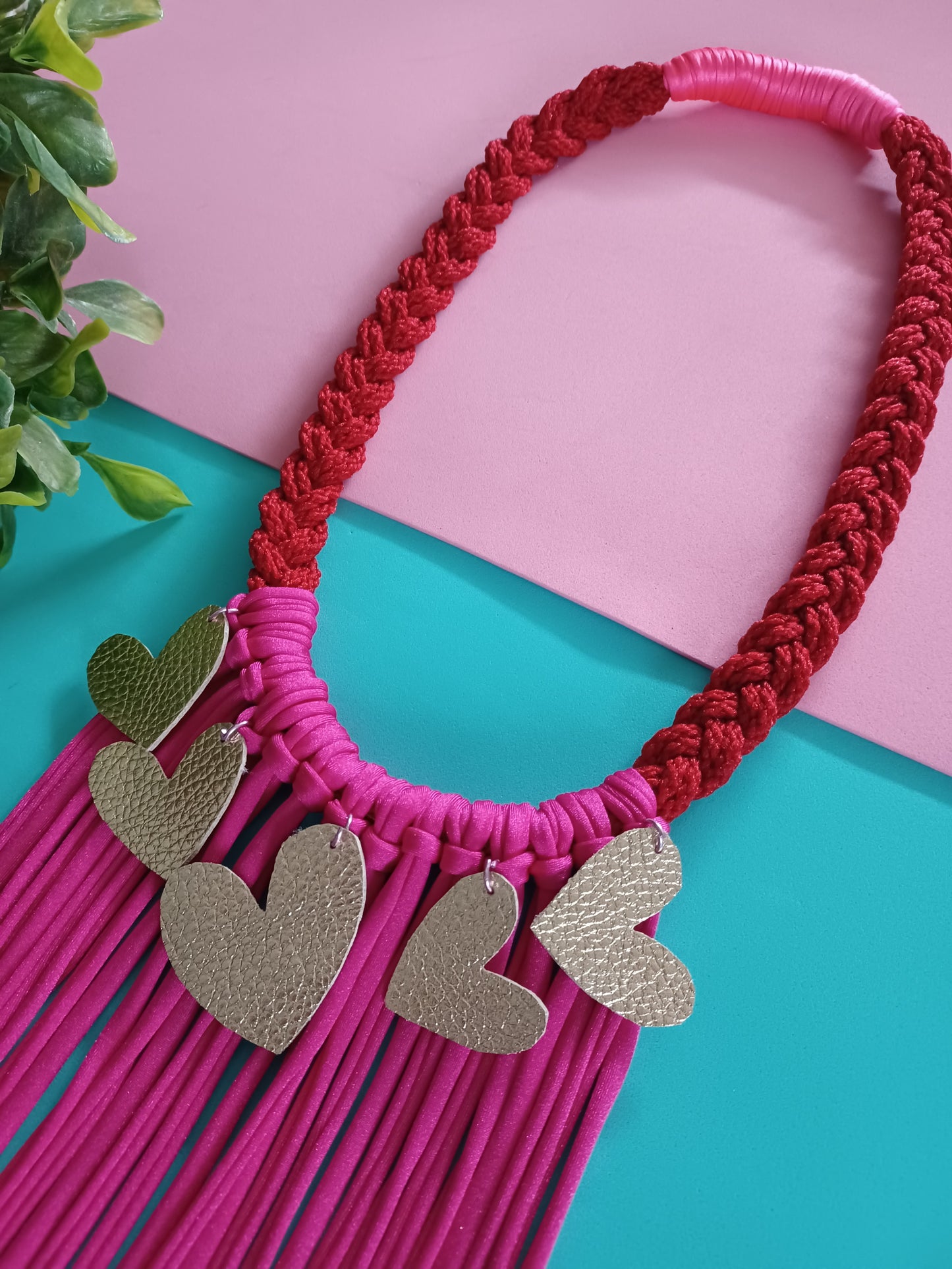 Hearts fringes Necklace