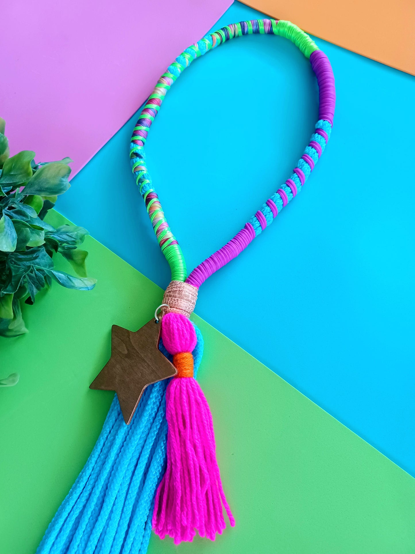 Boho blue stars Necklace