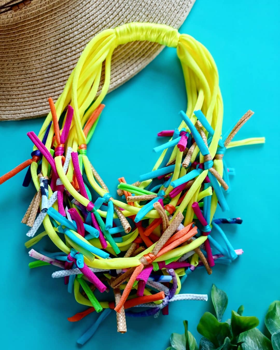 Multi Chunky Yellow Necklace