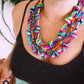 Multi color knots necklace