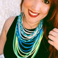 Aqua Green Boho Necklace