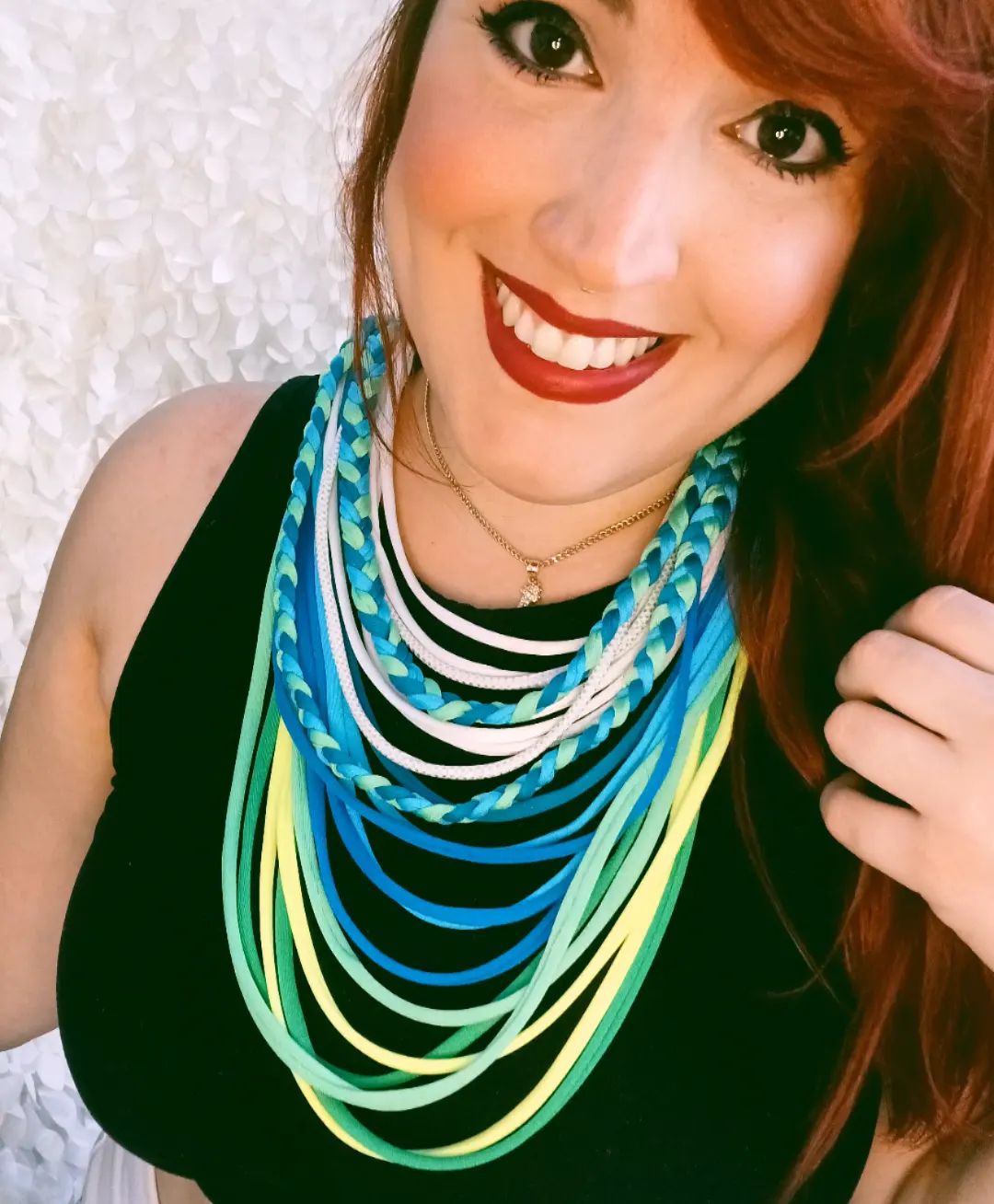 Aqua Green Boho Necklace