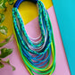 Aqua Green Boho Necklace