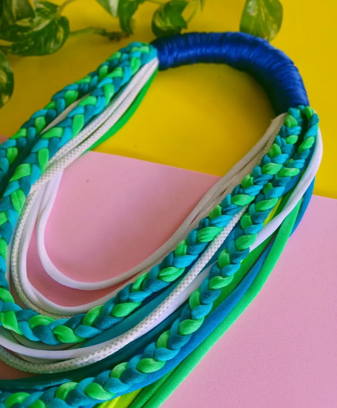 Aqua Green Boho Necklace