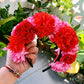 Pink and Red Flower Crown