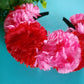 Pink and Red Flower Crown